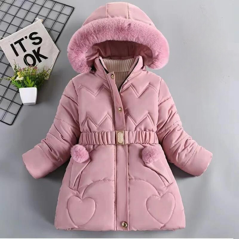 Parka d'hiver à capuche fille