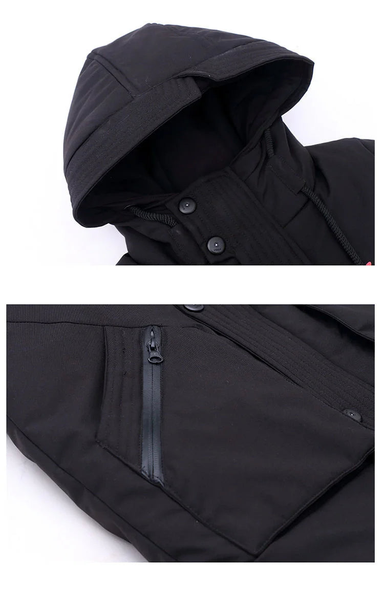 Parka longue à capuche garçon