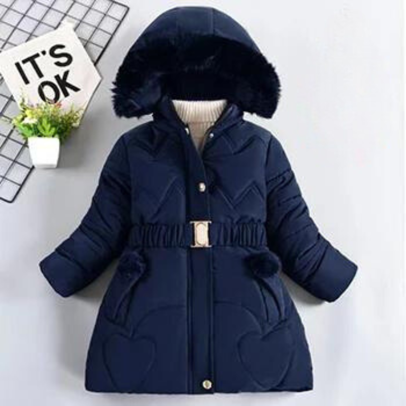 Parka d'hiver à capuche fille