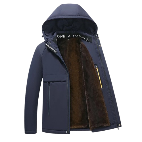 Parka à capuche amovible doublée polaire