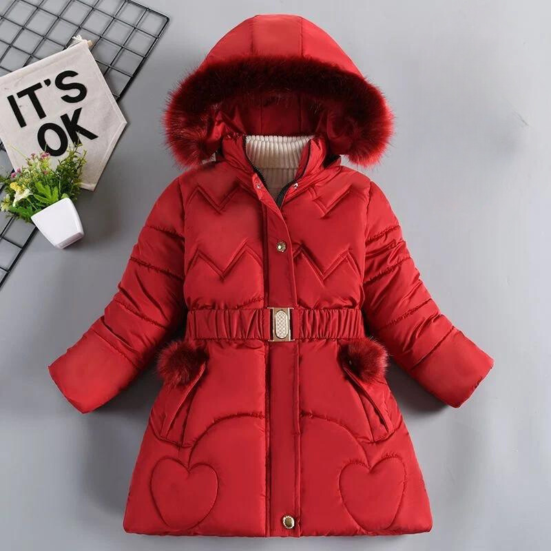 Parka d'hiver à capuche fille