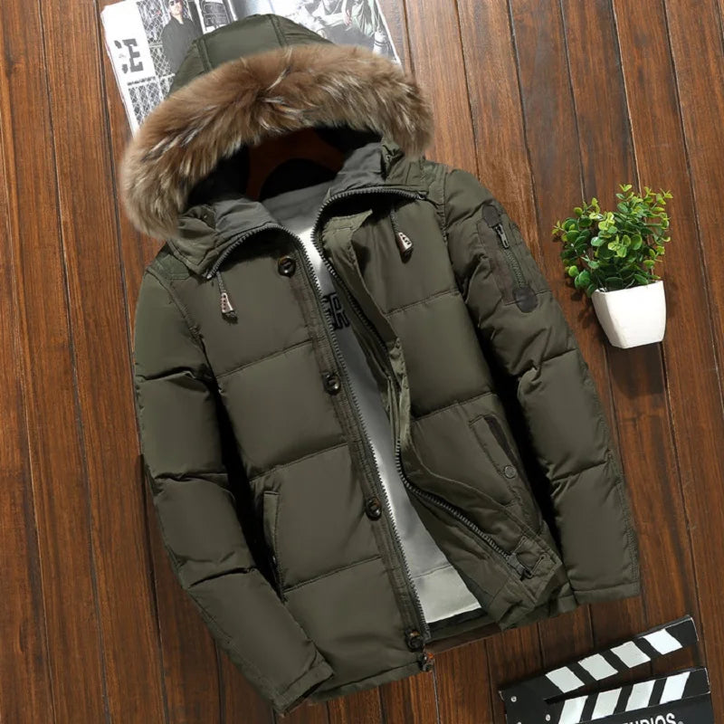 Parka d'hiver avec capuche amovible