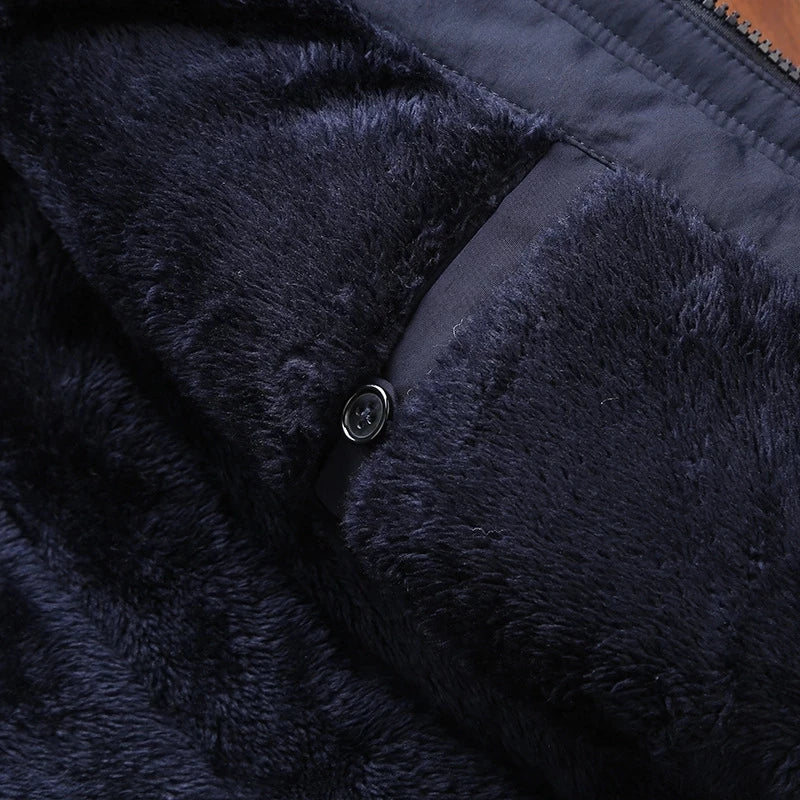 Parka à capuche style militaire