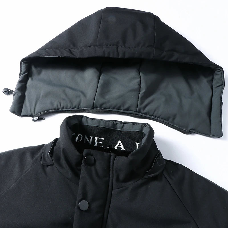 Parka à capuche amovible doublée polaire