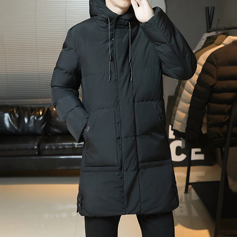 Parka longue à capuche