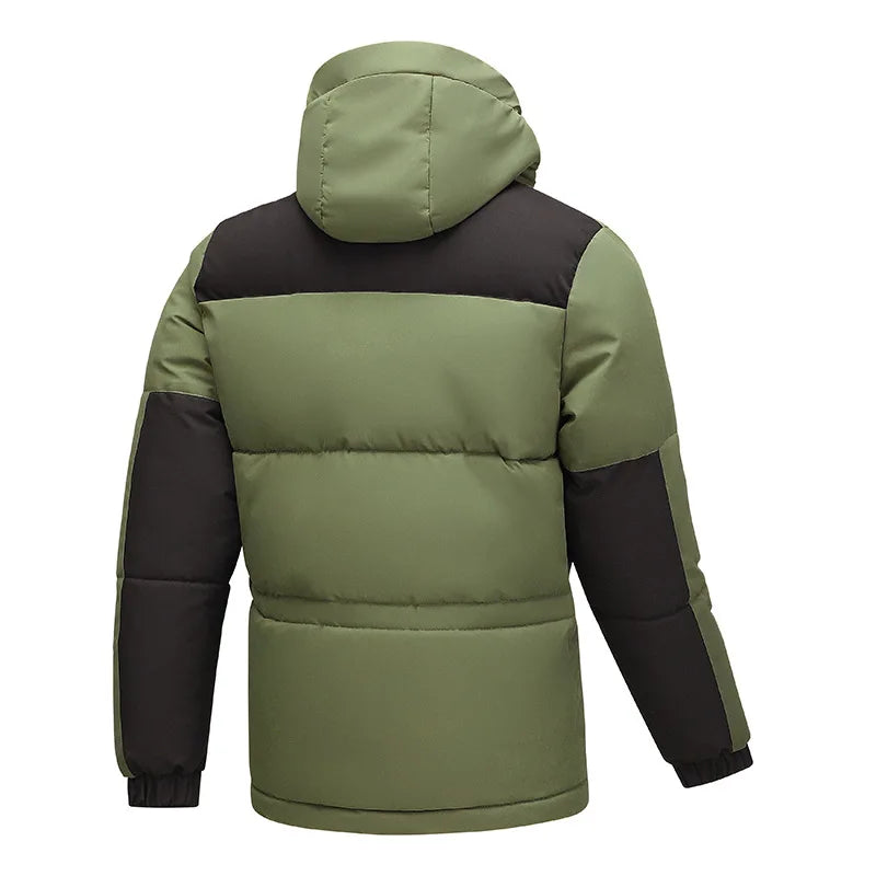 Parka à manches contrastées