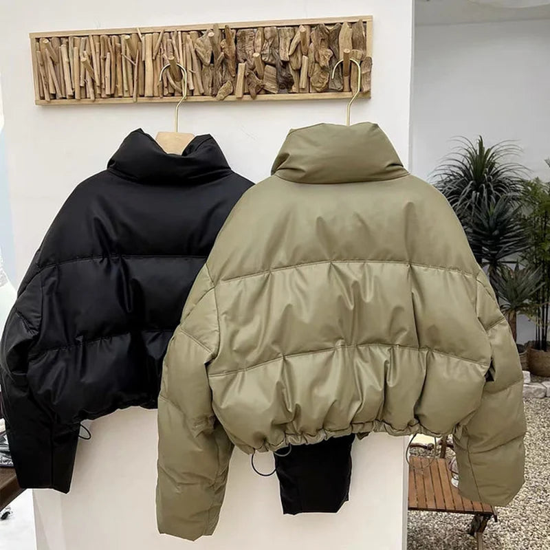 Parka à col montant
