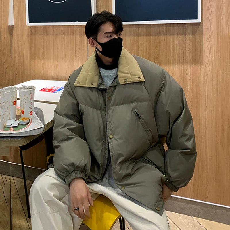 Veste matelassée oversize avec col