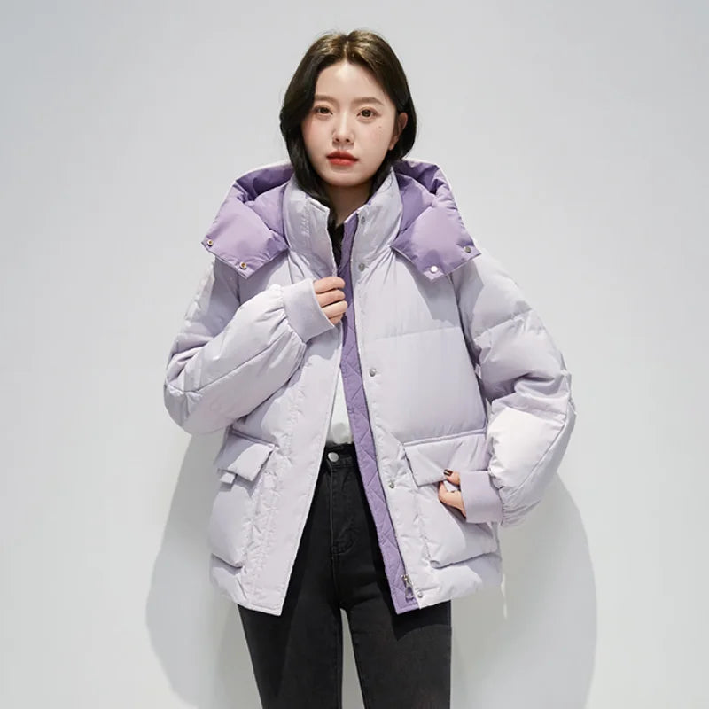 Parka chaude à capuche