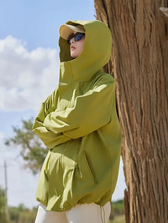 Parka coupe-vent femme