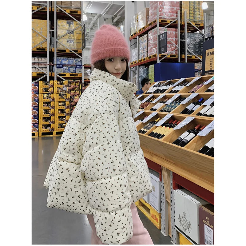 Parka à motif floral