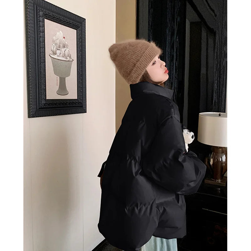 Parka oversize doublée avec capuche
