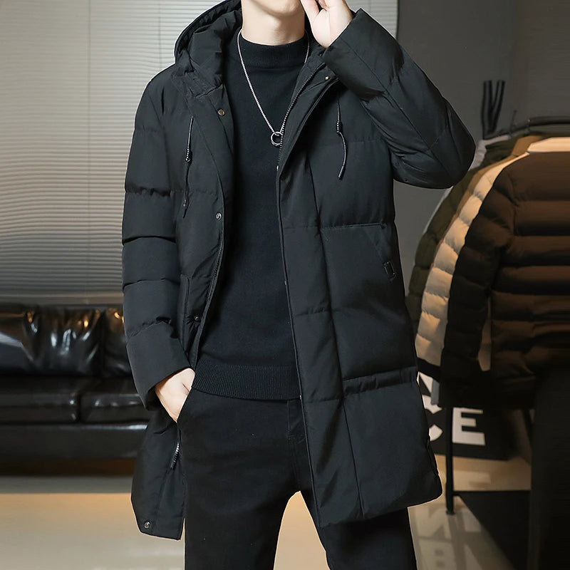 Parka longue à capuche