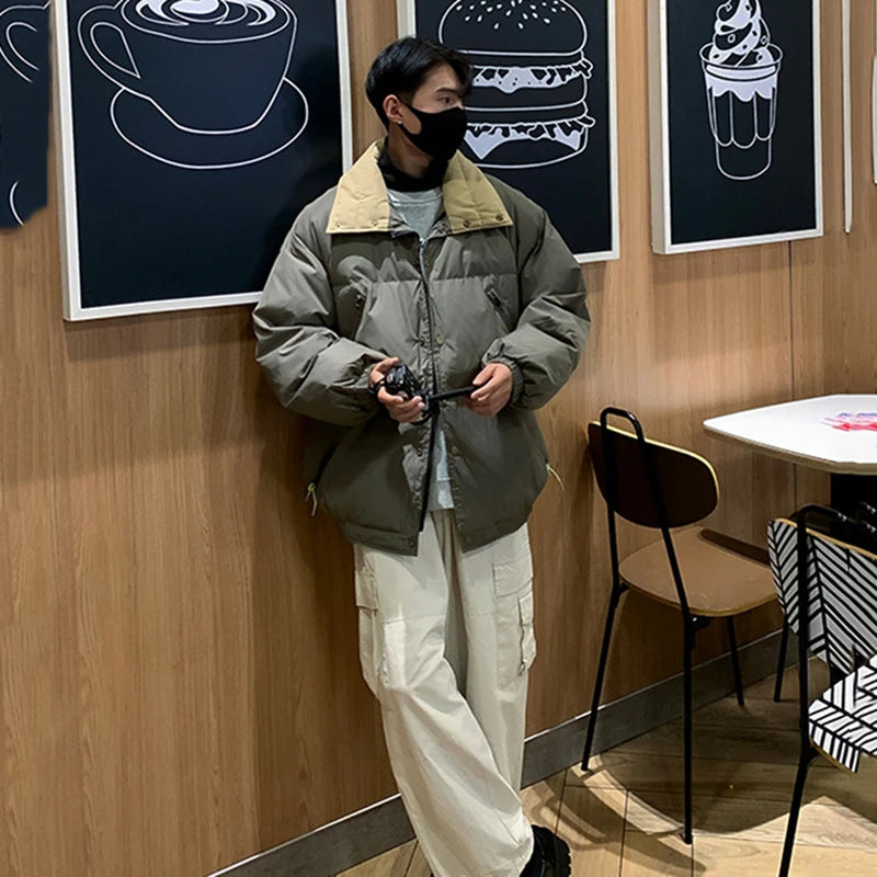 Veste matelassée oversize avec col