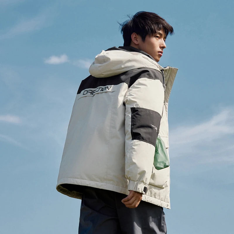 Parka d'hiver bicolore