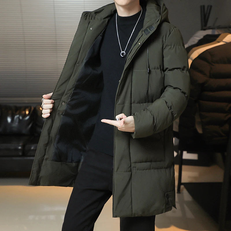 Parka longue à capuche