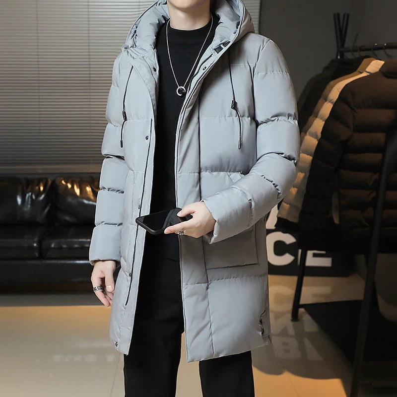 Parka longue à capuche
