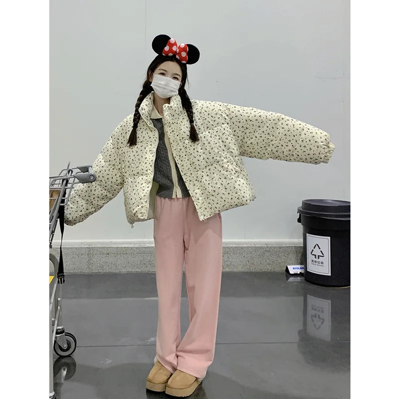 Parka à motif floral