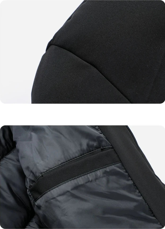 Parka homme à capuche isolante moderne