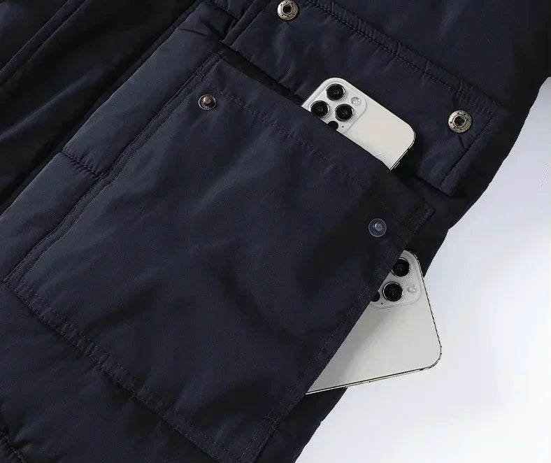 Parka d'hiver doublée fourrure