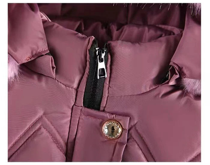 Parka d'hiver à capuche fille
