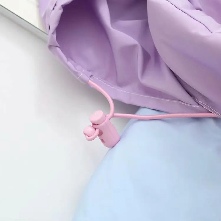 Parka arc-en-ciel pastel