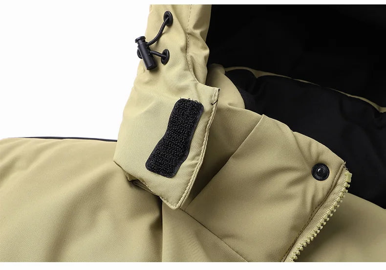 Parka à manches contrastées