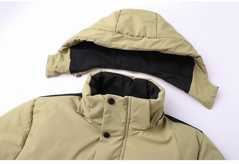Parka à manches contrastées