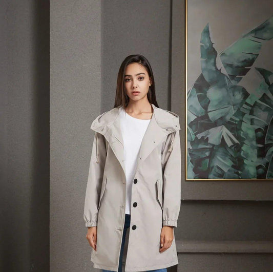Parka à capuche imperméable oversize