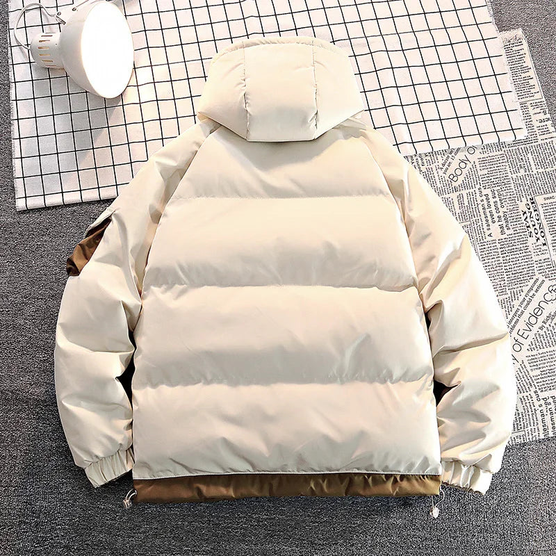 Parka à capuche rembourée homme