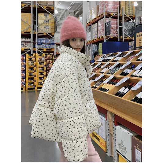 Parka à motif floral