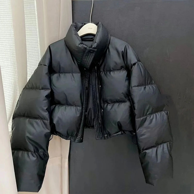 Parka à col montant