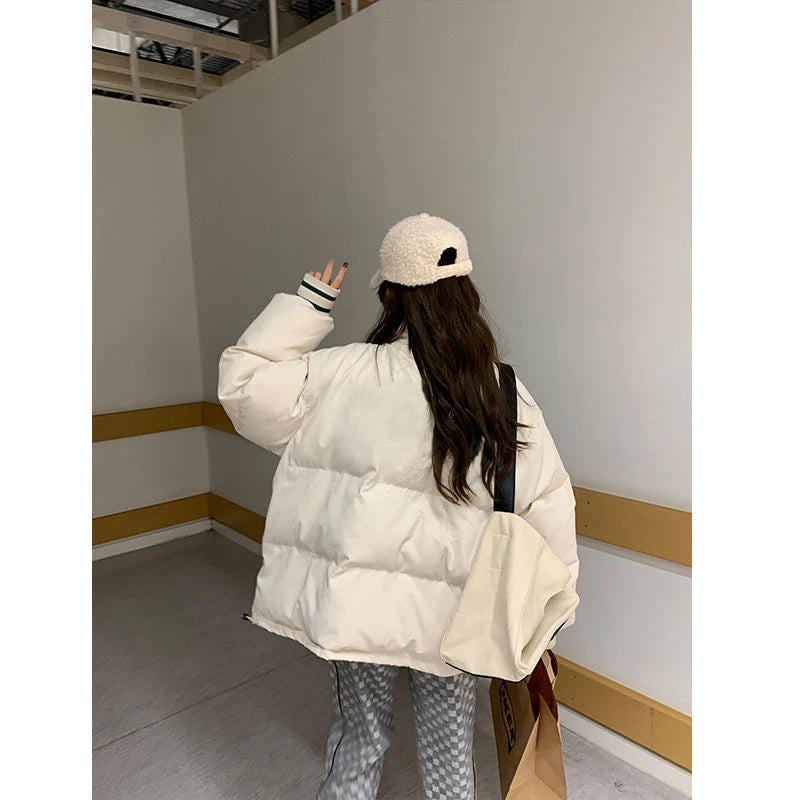 Parka à col montant imprimé 'MissYou"