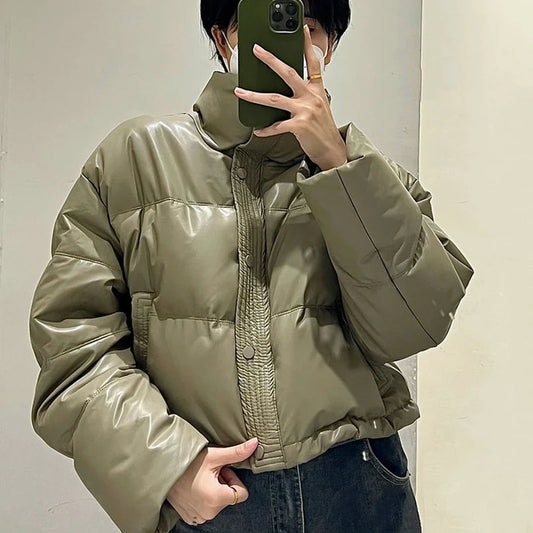 Parka à col montant
