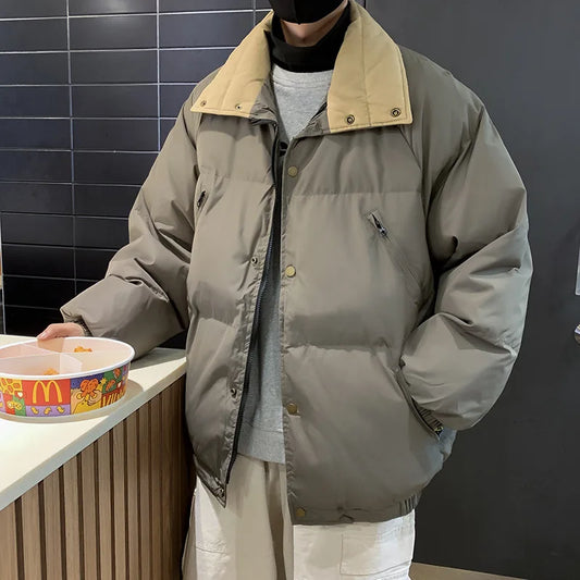 Veste matelassée oversize avec col